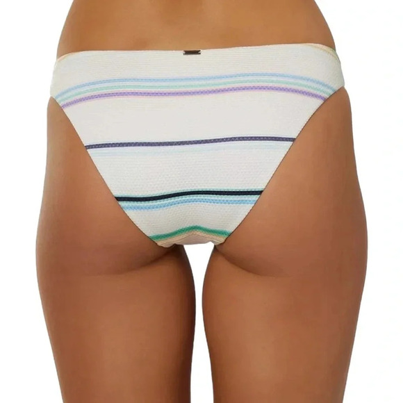 NWT O'Neill Womens Lowtide Rockley Striped Cheeky Bikini Swim Bottoms Size XL - Picture 3 of 11